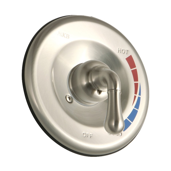 KB638ET Pressure Balance Valve Trim Only W/out Shower & Tub Spout, Nkl